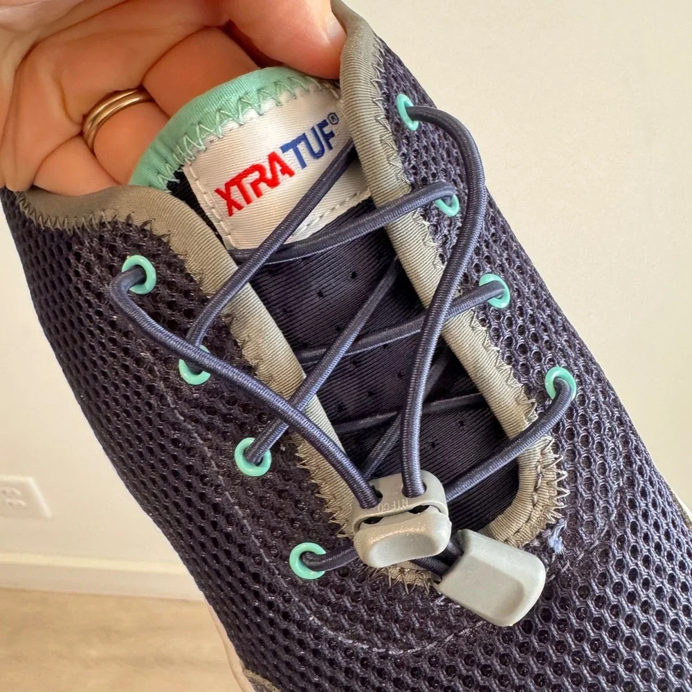 XTRATUF Mens Riptide Deck Shoes Navy Blue Mesh Boat‎ Shoes XMR-201 Size 8.5